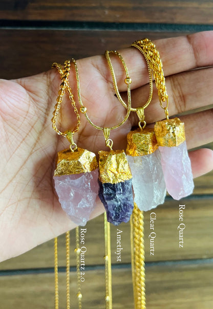 Raw Amethyst Necklace