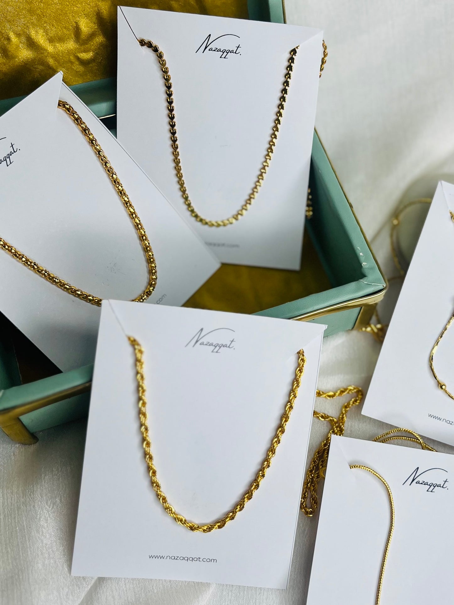 Set of 5 Gold Plated Chains