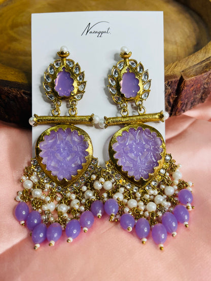 Purple Reign Statement Earrings