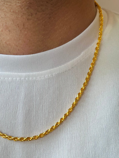 18K Gold - Rope Chain For Men