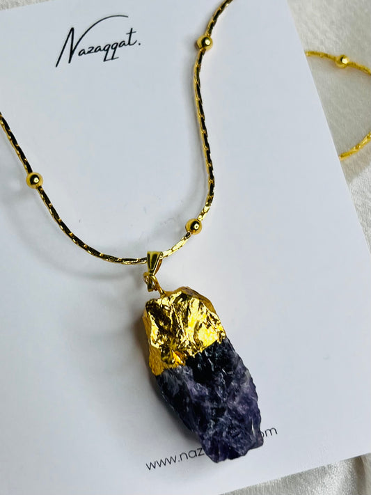 Raw Amethyst Necklace