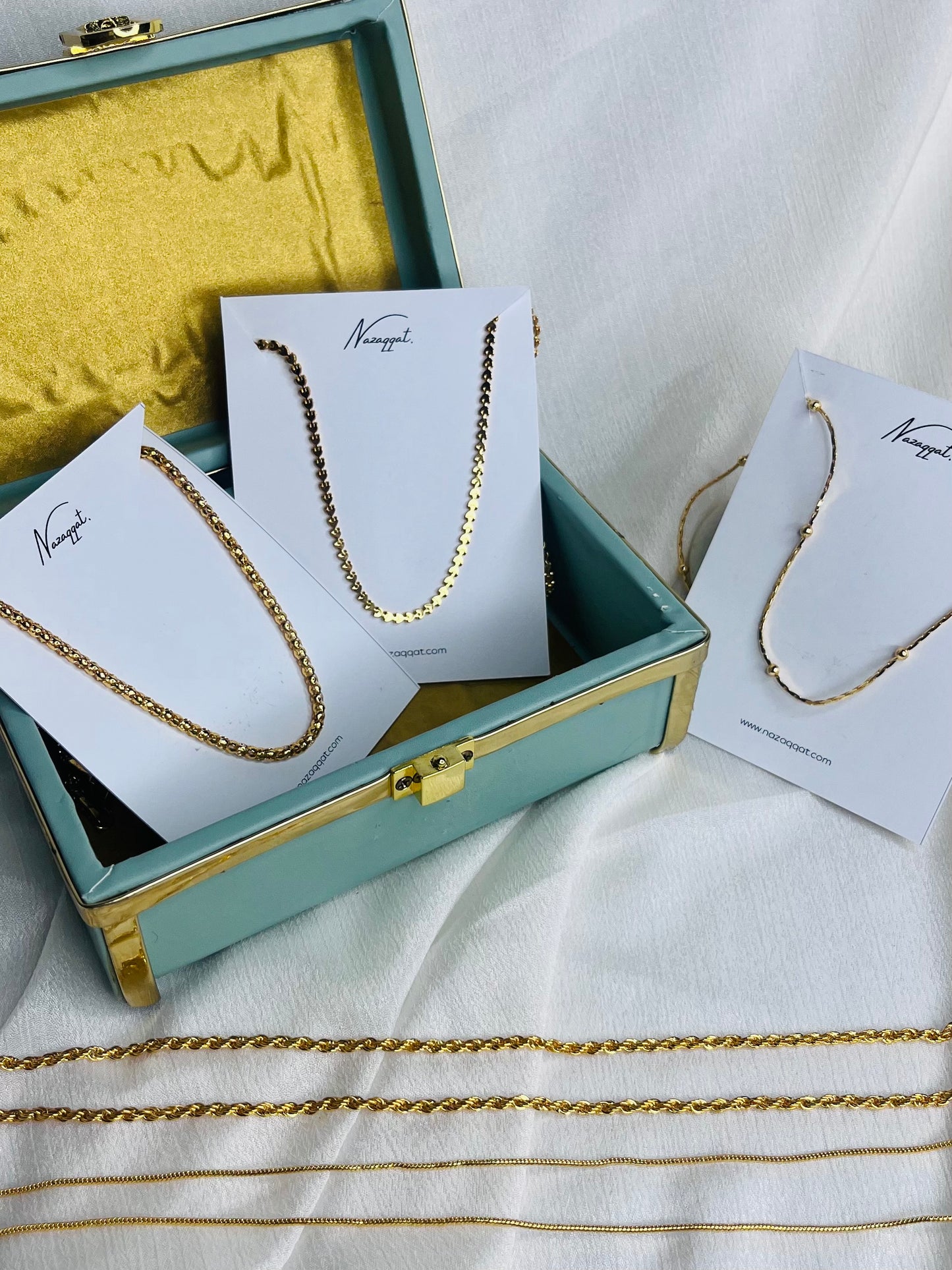 Set of 5 Gold Plated Chains