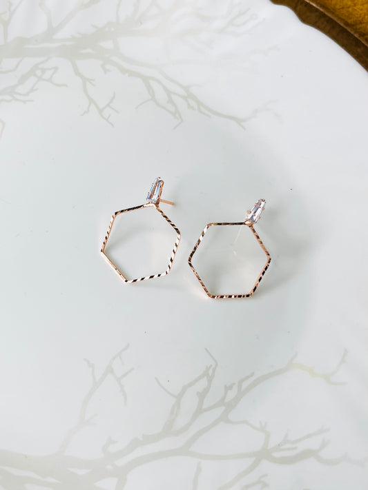 Rose Gold Classic Earrings