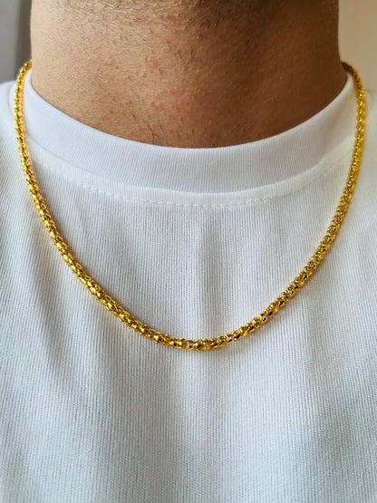 18K Gold - Link Chain For Men