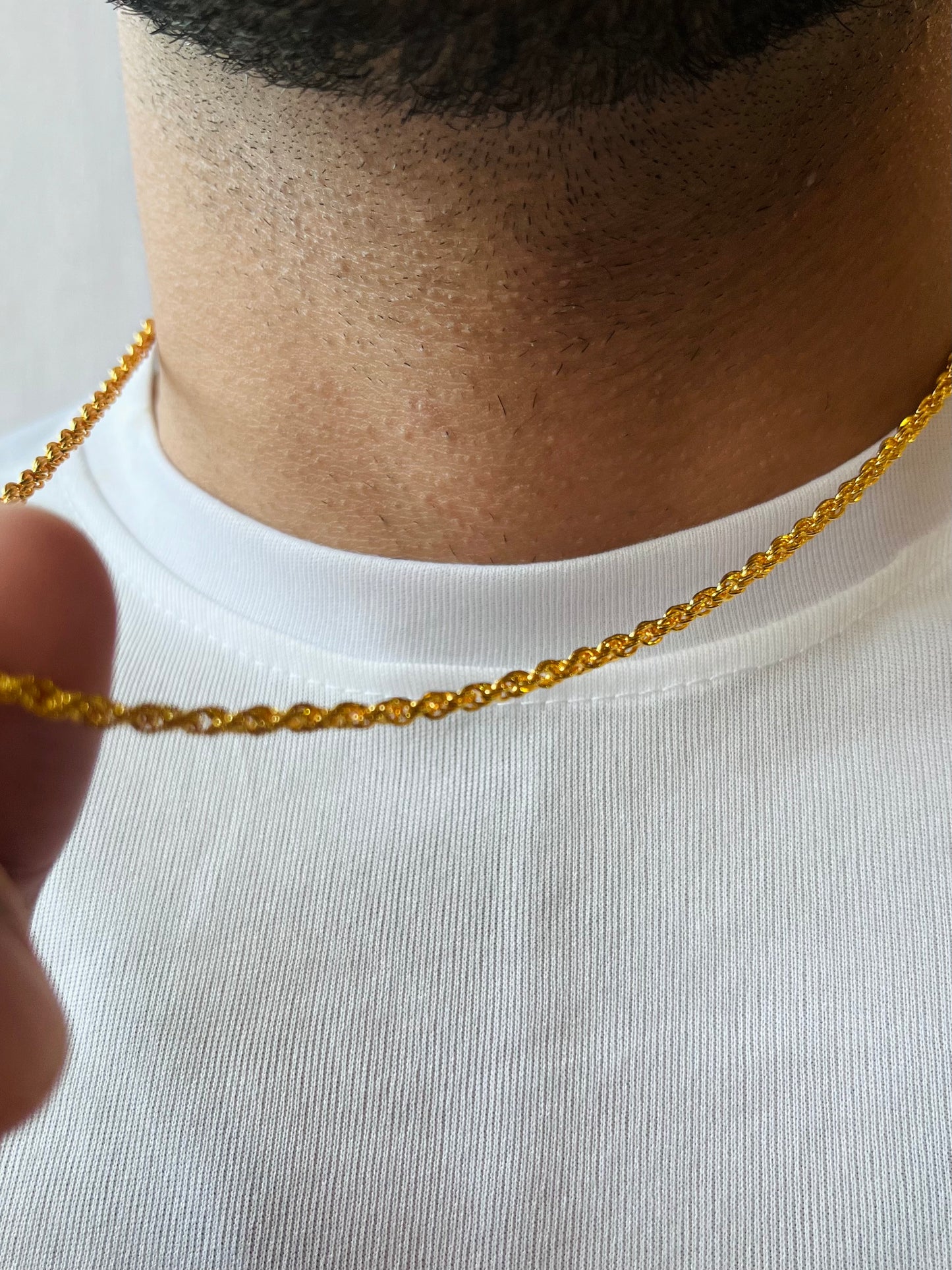 18K Gold - Rope Chain For Men