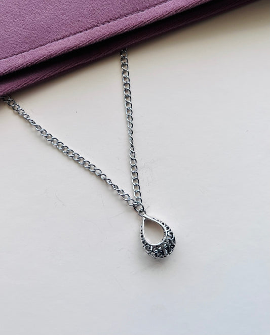 Silver Veil Necklace - Mist