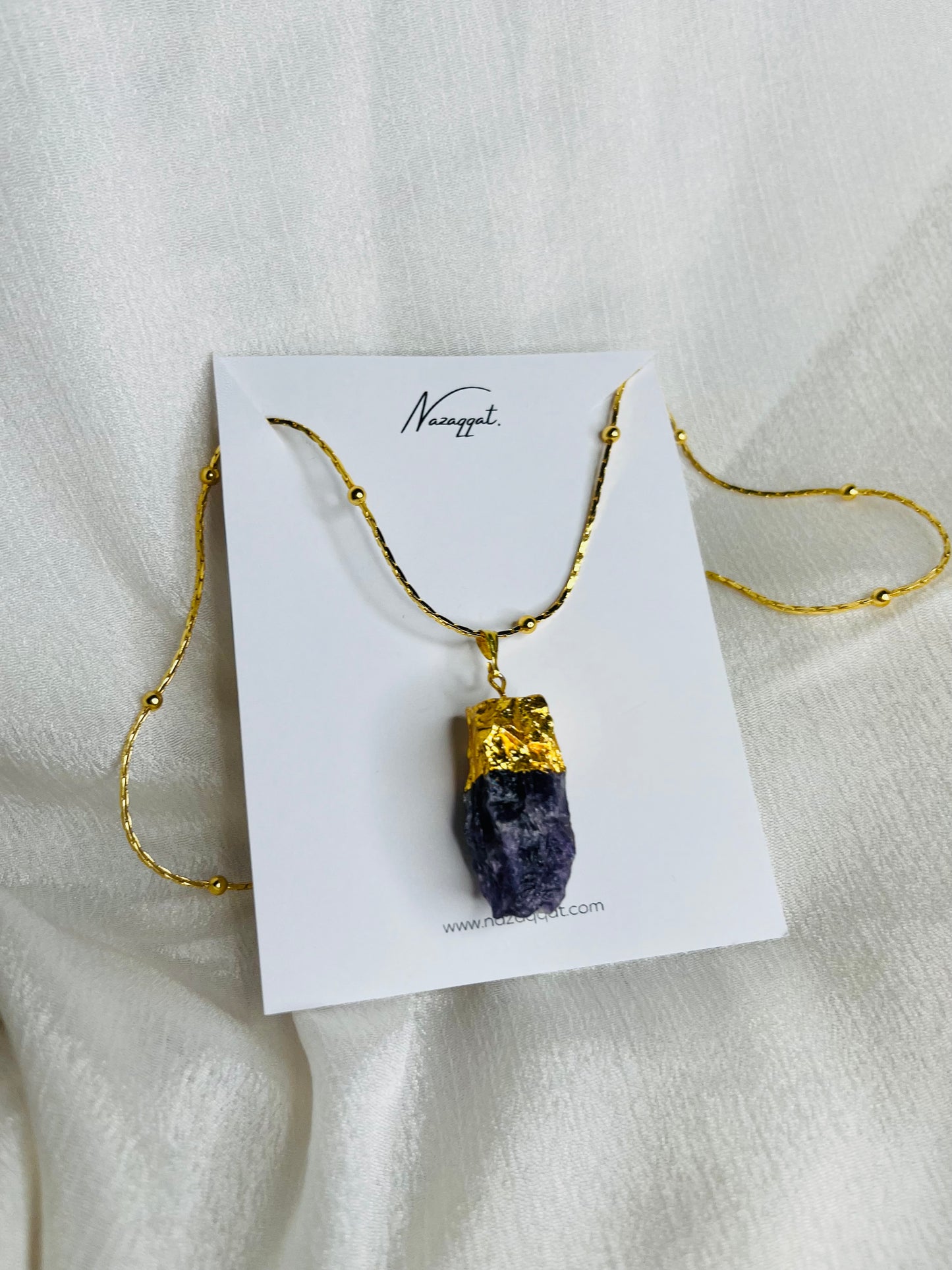 Raw Amethyst Necklace