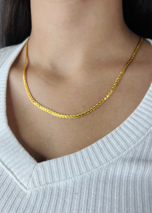 Artificial Gold - Curb Chain For Women