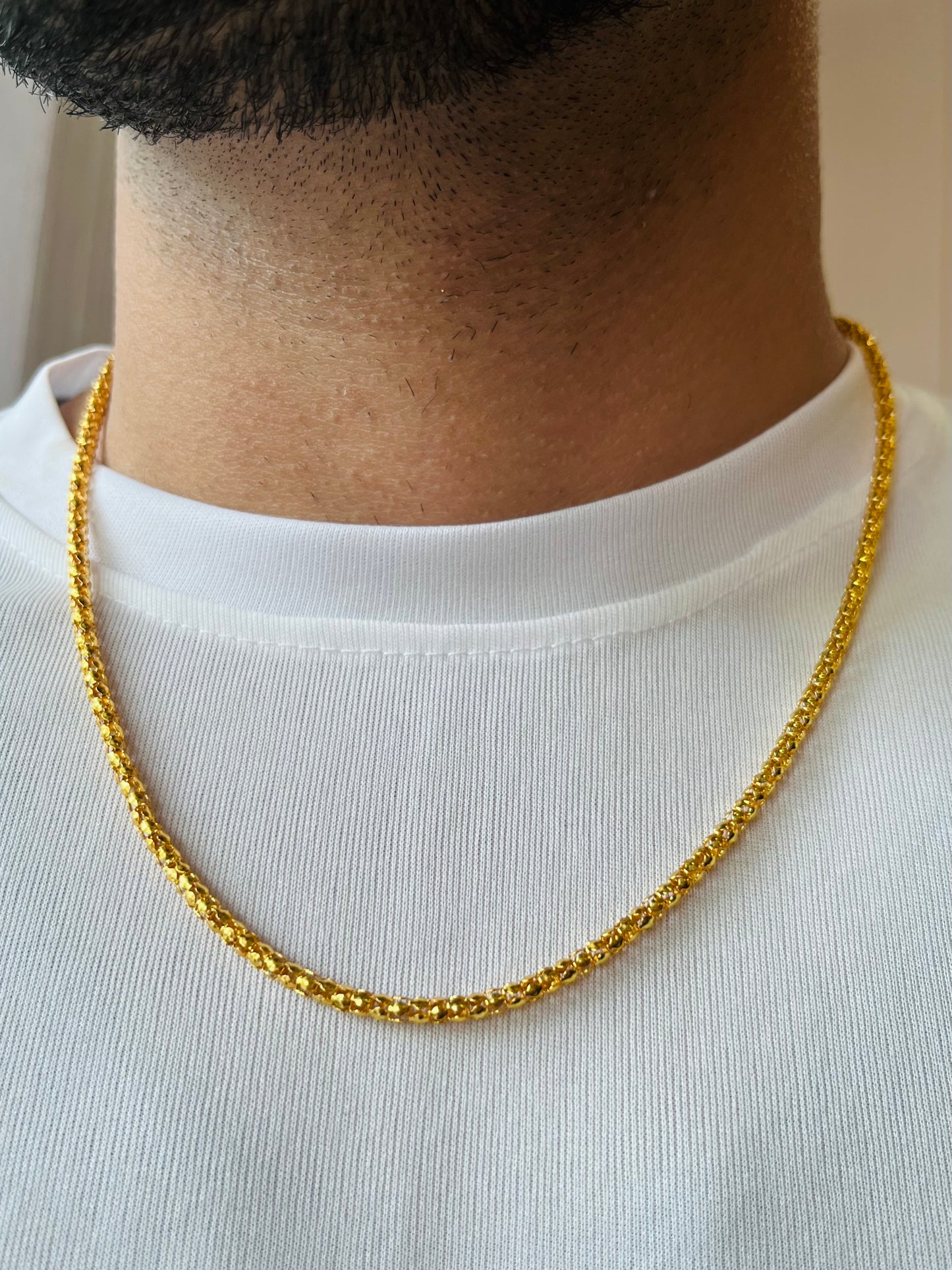 18K Gold - Link Chain For Men