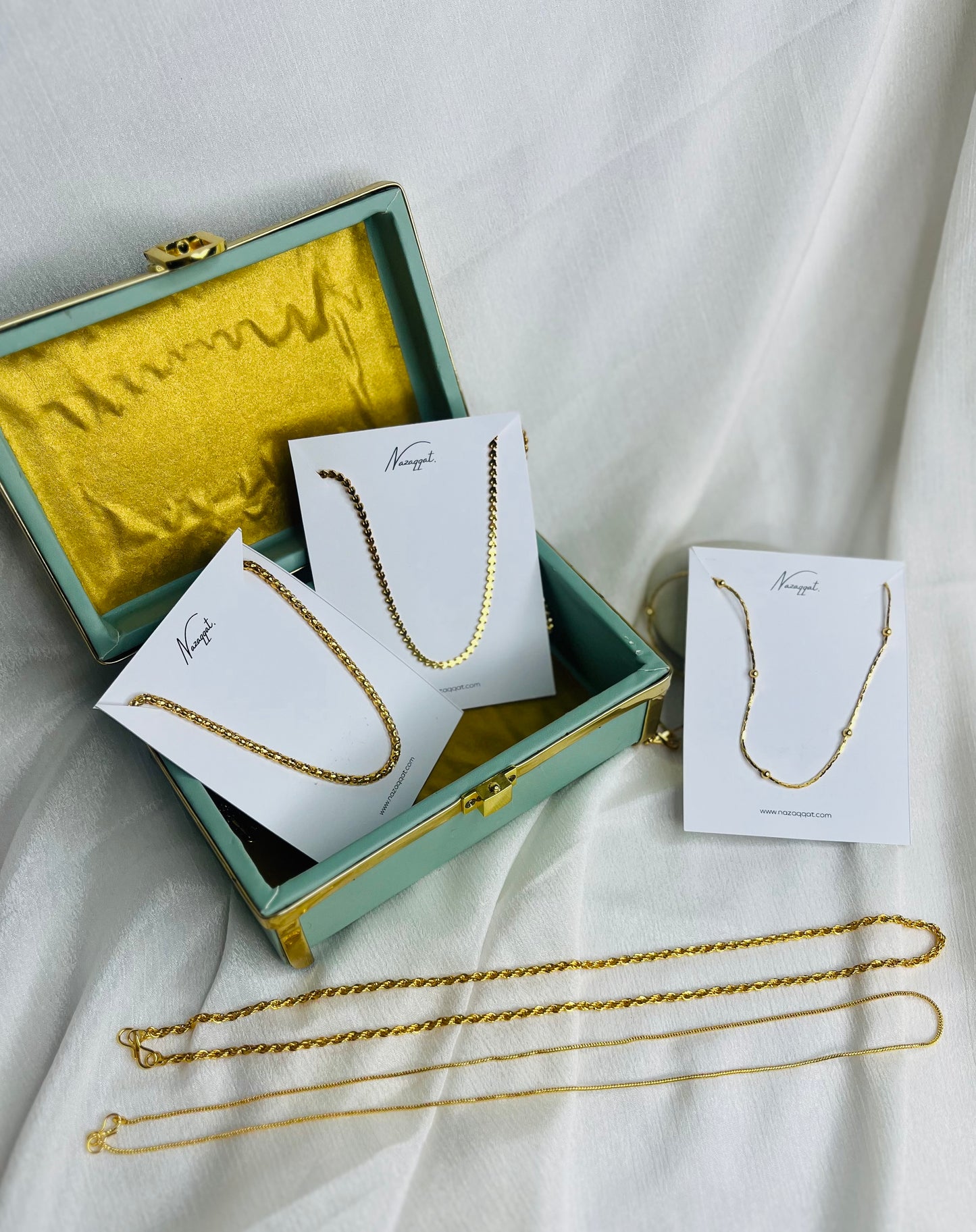 Set of 5 Gold Plated Chains