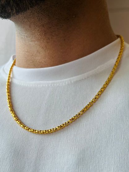 18K Gold - Link Chain For Men