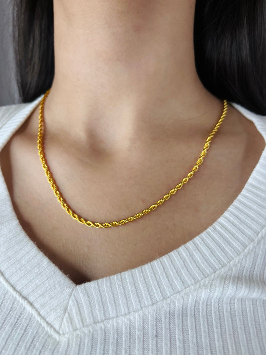 Artificial Gold - Rope Chain For Women