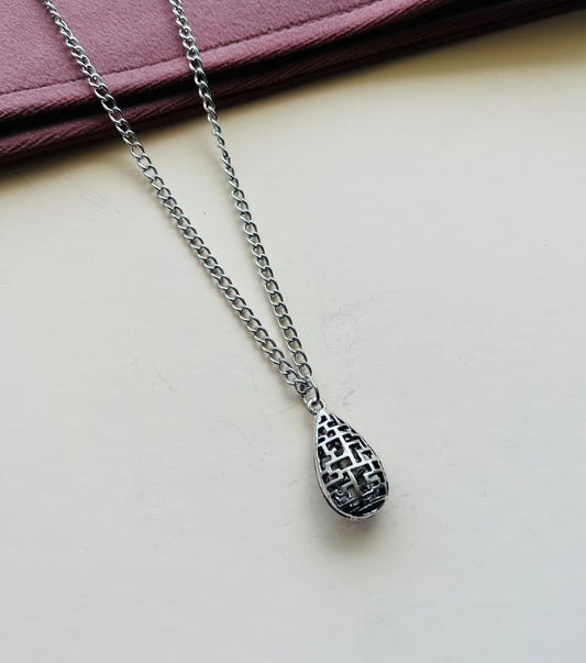 Silver Veil Necklace - Haze