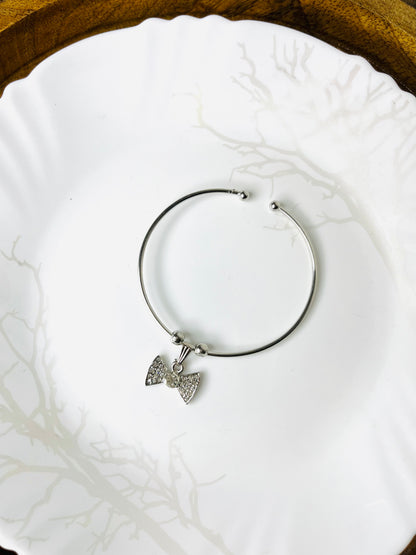 Silver Bow Bracelet